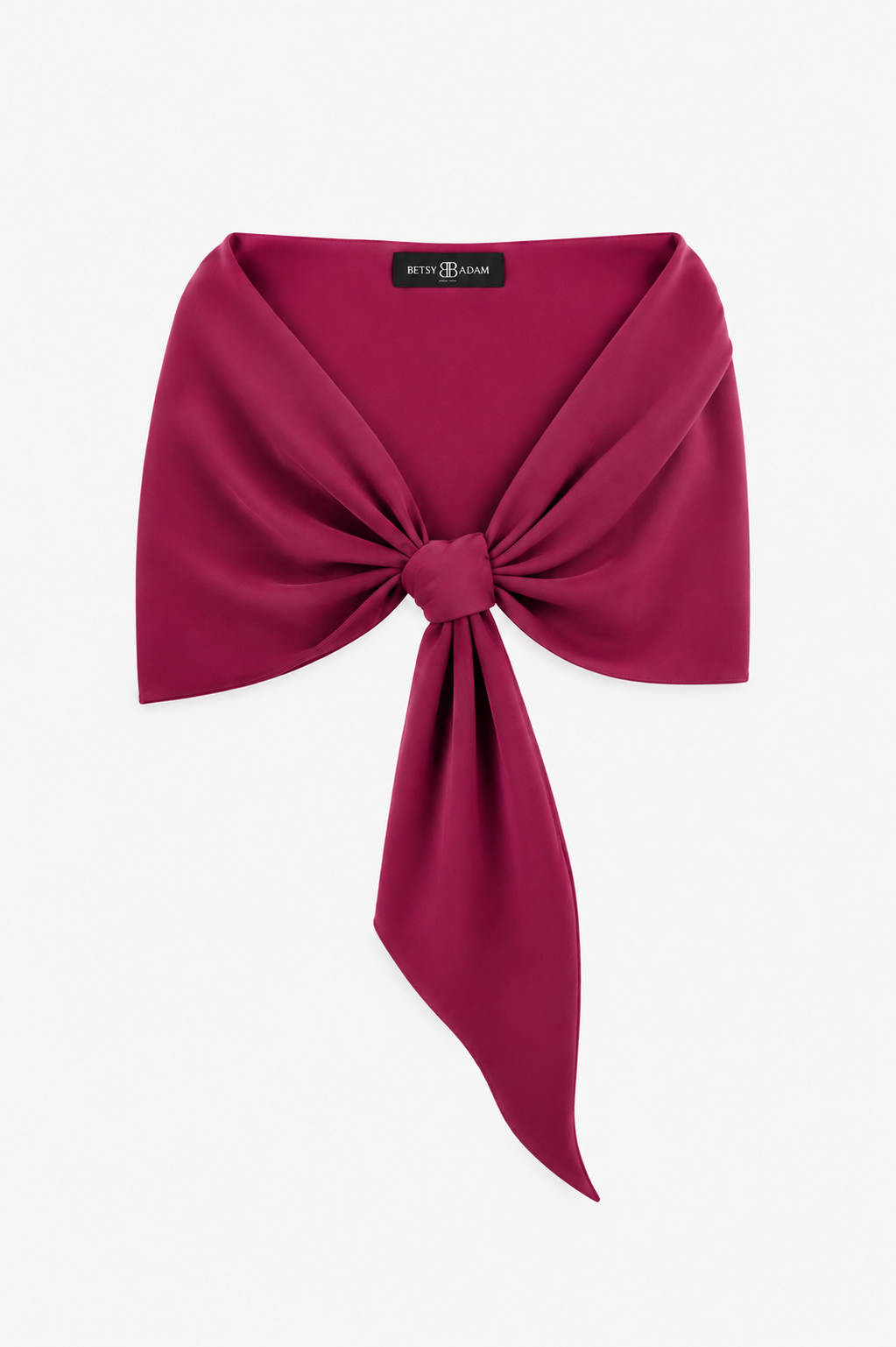 "Carol" Techno Scuba Shawl Wrap Wine XSCAPE