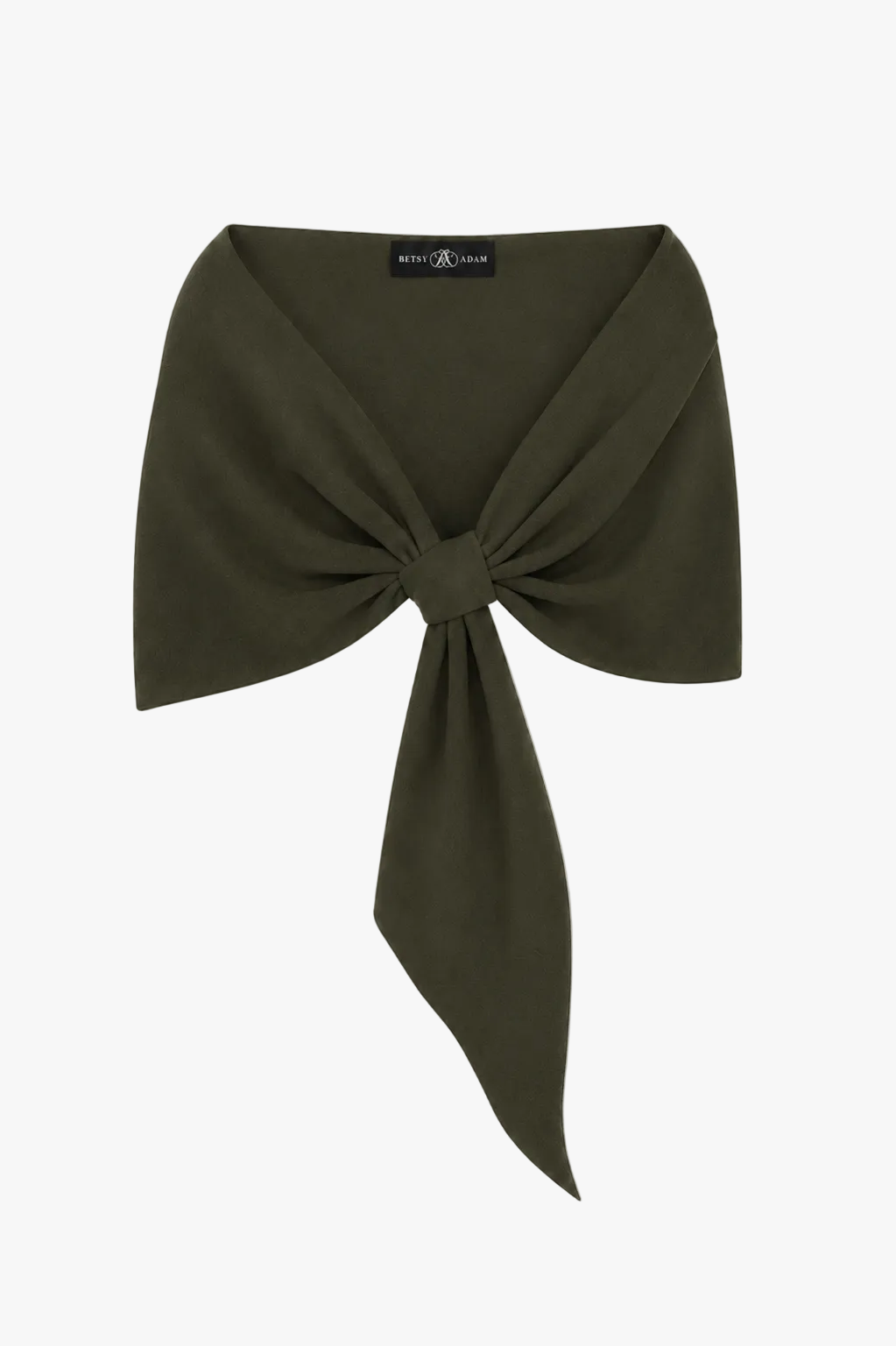 "Carol" Techno Scuba Shawl Wrap Olive XSCAPE