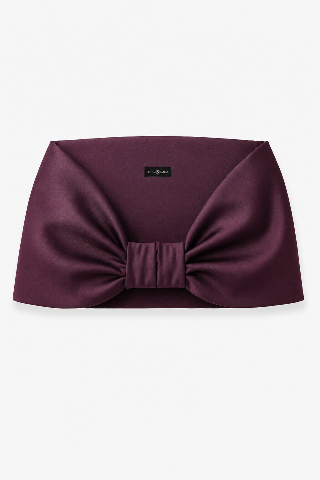 "Thalia" Stretch Mikado Shawl Wrap Plum XSCAPE
