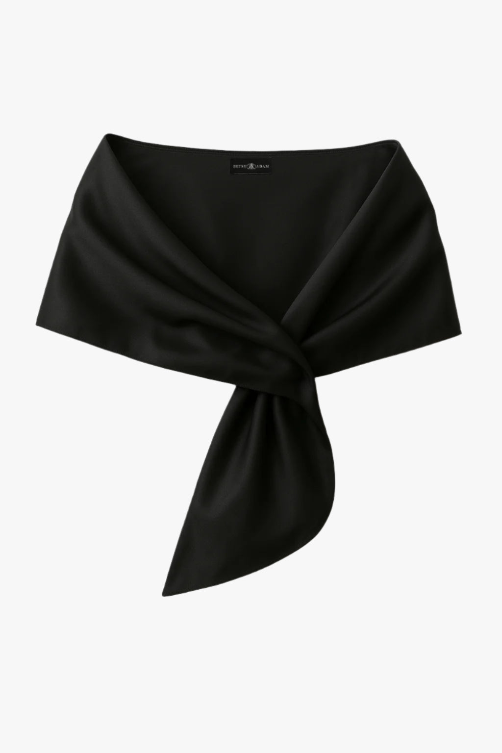 "Trixie" Satin Pull Through Shawl Wrap Mocha XSCAPE