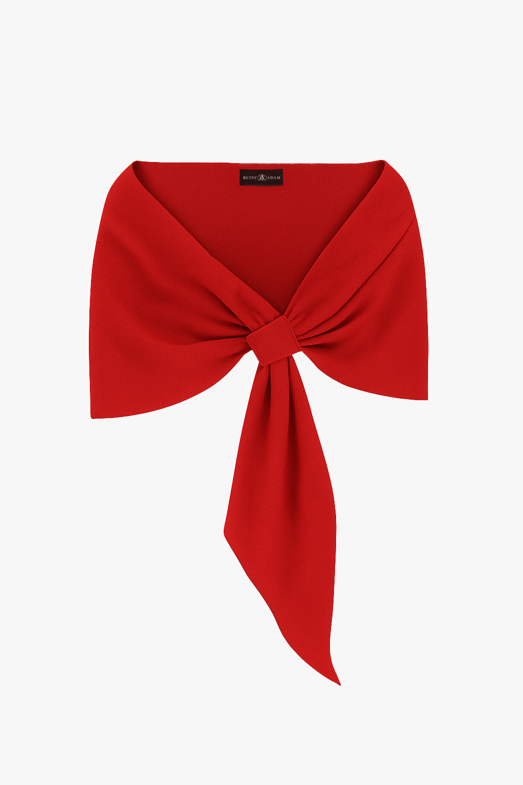 Plus "Carol" Techno Scuba Pull Through Shawl Wrap | Betsy & Adam Black XSCAPE