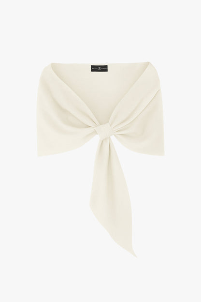 Plus "Carol" Techno Scuba Pull Through Shawl Wrap | Betsy & Adam Black XSCAPE