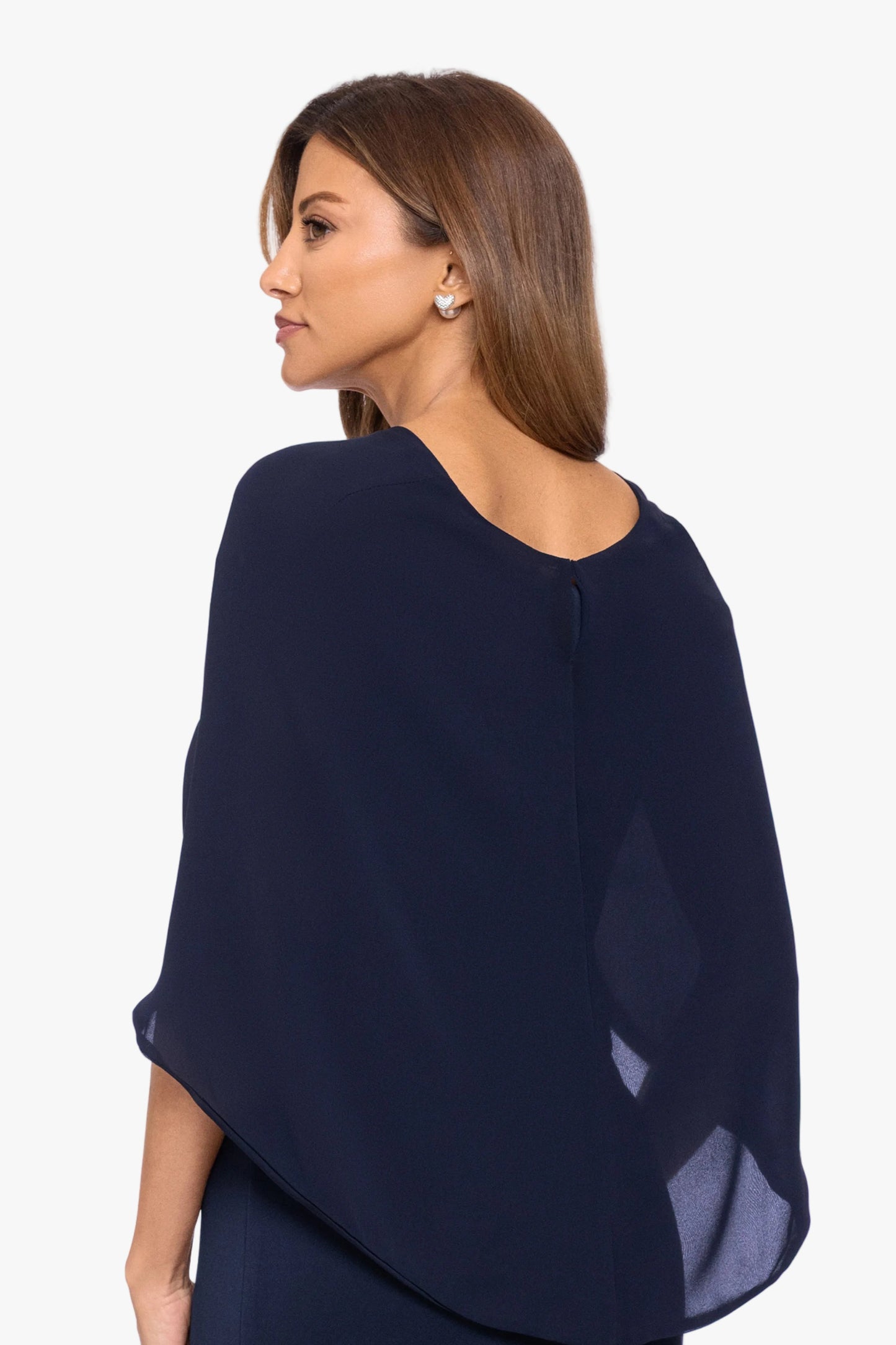 "Nikita" Chiffon Twist Shawl Wrap Ivory XSCAPE