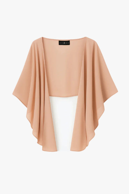 "Bernadette" Chiffon Shawl Wrap Magenta XSCAPE